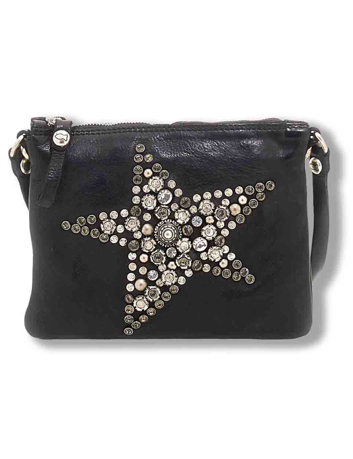 Borsa bustina donna Stella nera con borchie C005800ND X0173 C0001 Campomaggi 