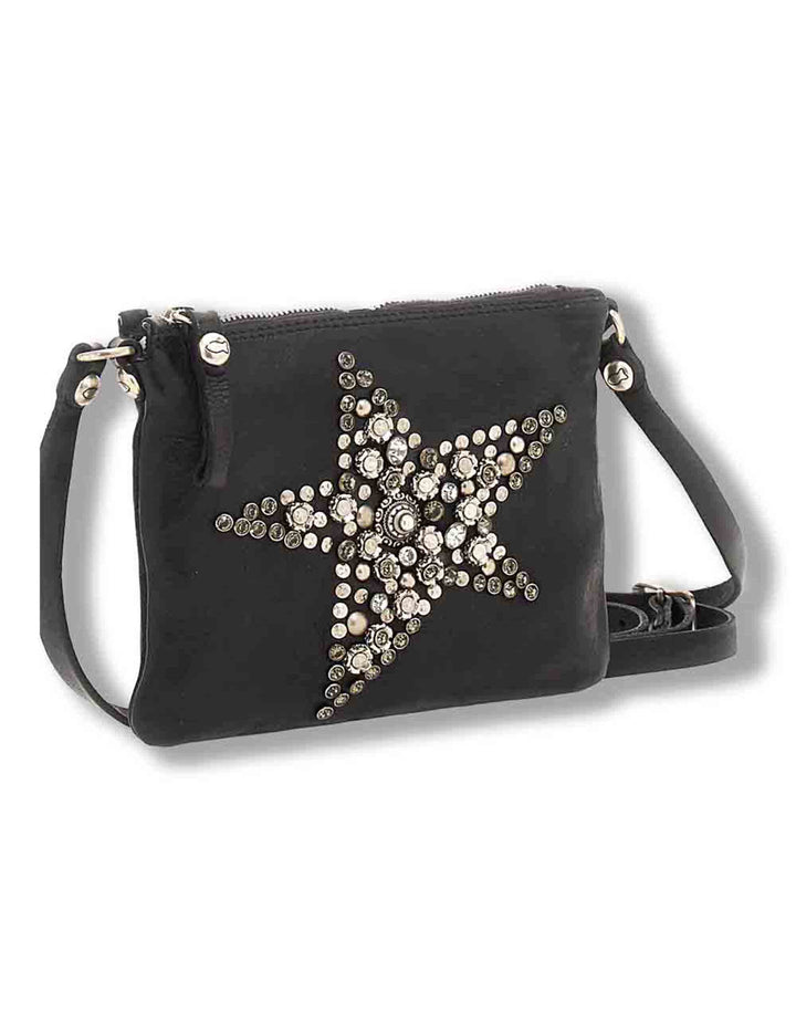 Borsa bustina donna Stella nera con borchie C005800ND X0173 C0001 Campomaggi 