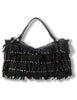 Borsa shopping Melissa nera con frangetta e borchie Donna C042510ND X3142 C0001