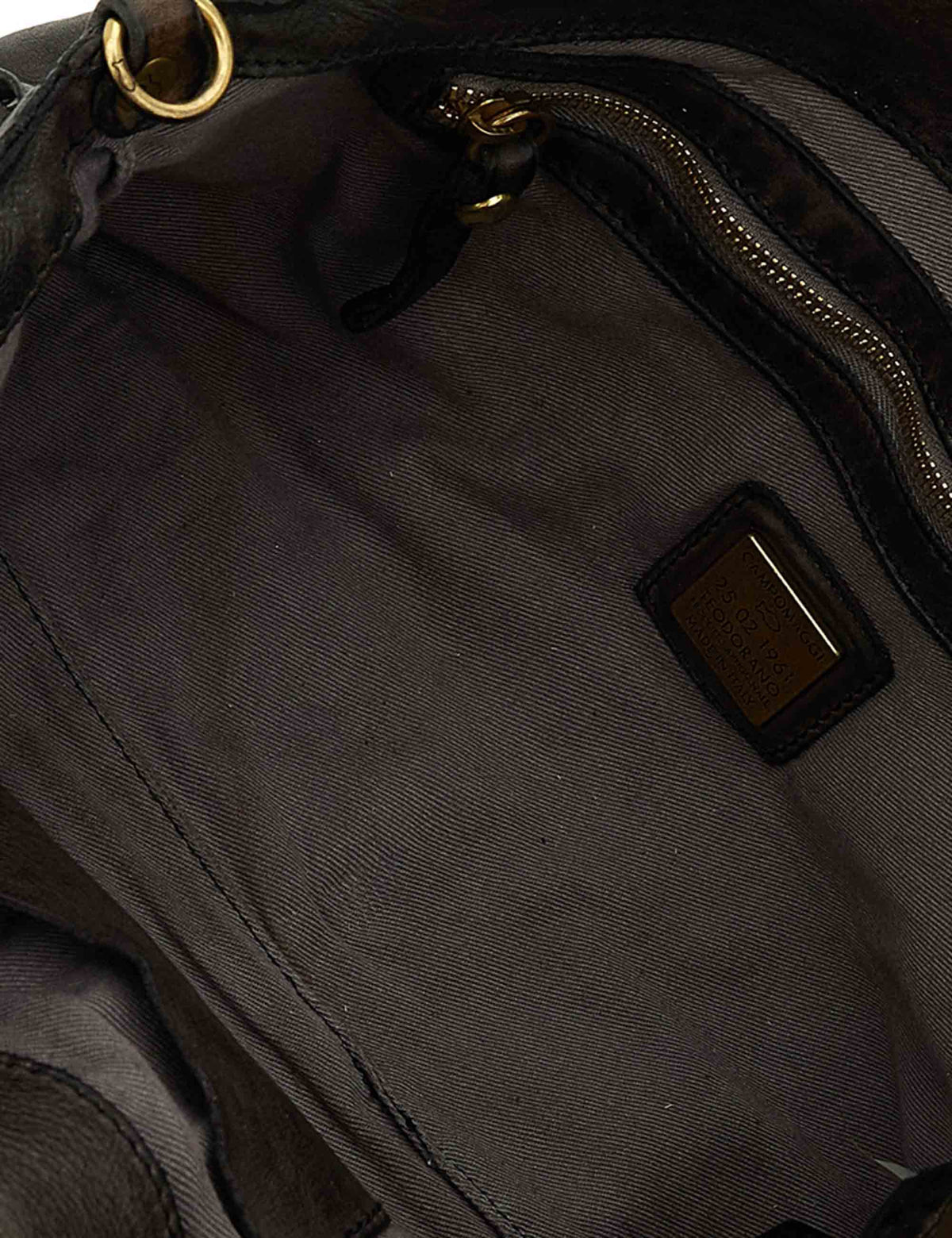 Borsa shopping donna Melissa grigio in pelle di mucca con borchie C042510ND X3142 C0501 Campomaggi 