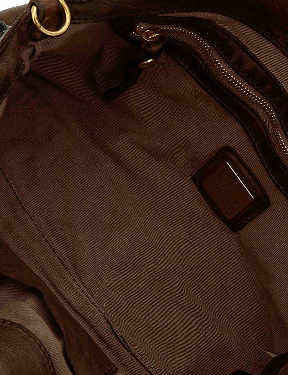 Borsa shopping donna Melissa moro con frangetta e borchie C042510ND X3112 C1501 Campomaggi 