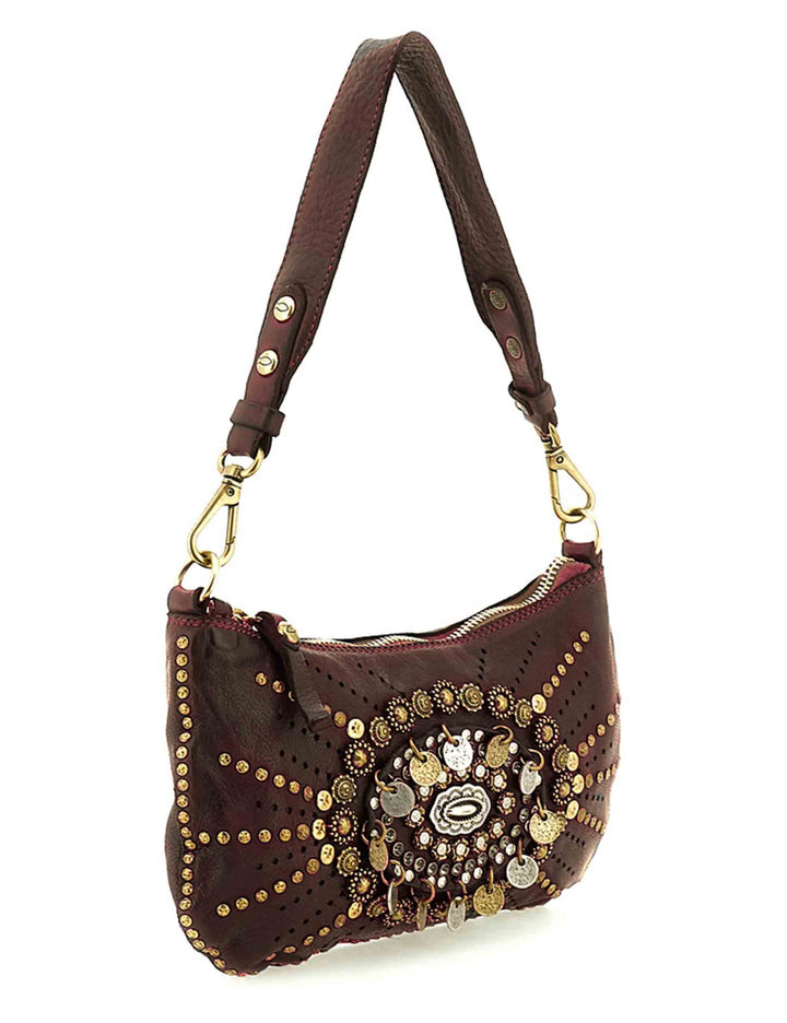 Monospalla donna Teresa vinaccia in pelle di vacchetta C042760ND X3136 C3503 Campomaggi 