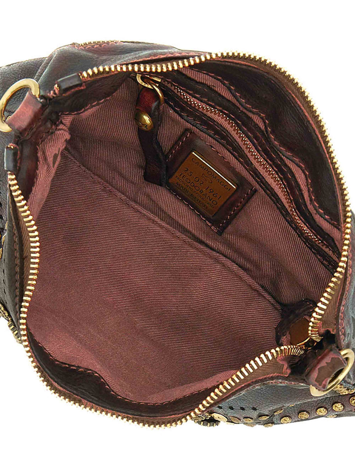 Monospalla donna Teresa vinaccia in pelle di vacchetta C042760ND X3136 C3503 Campomaggi 