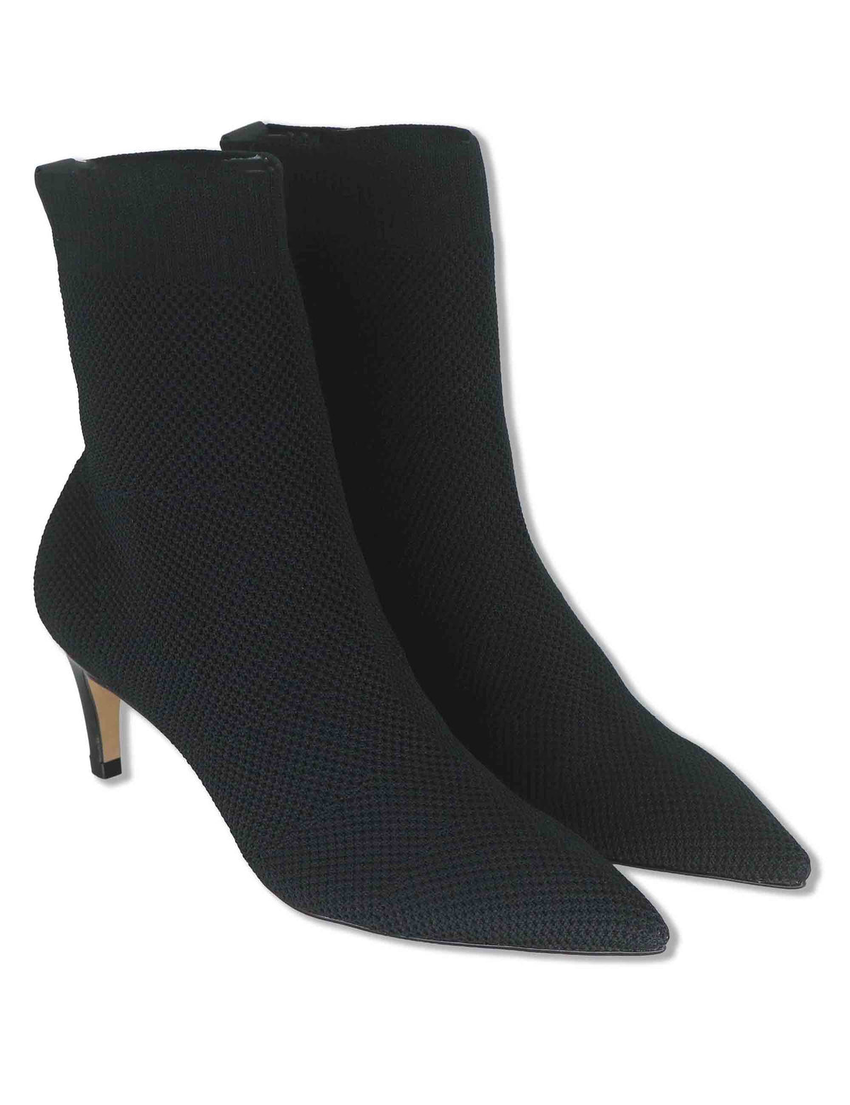 Stivaletti donna in tessuto elasticizzato nero con tacco alto 853025 200 Carrano 