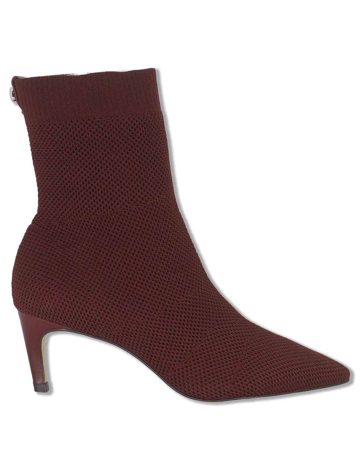 Stivaletti donna in tessuto elasticizzato bordeaux con tacco alto 853025 369 Carrano 