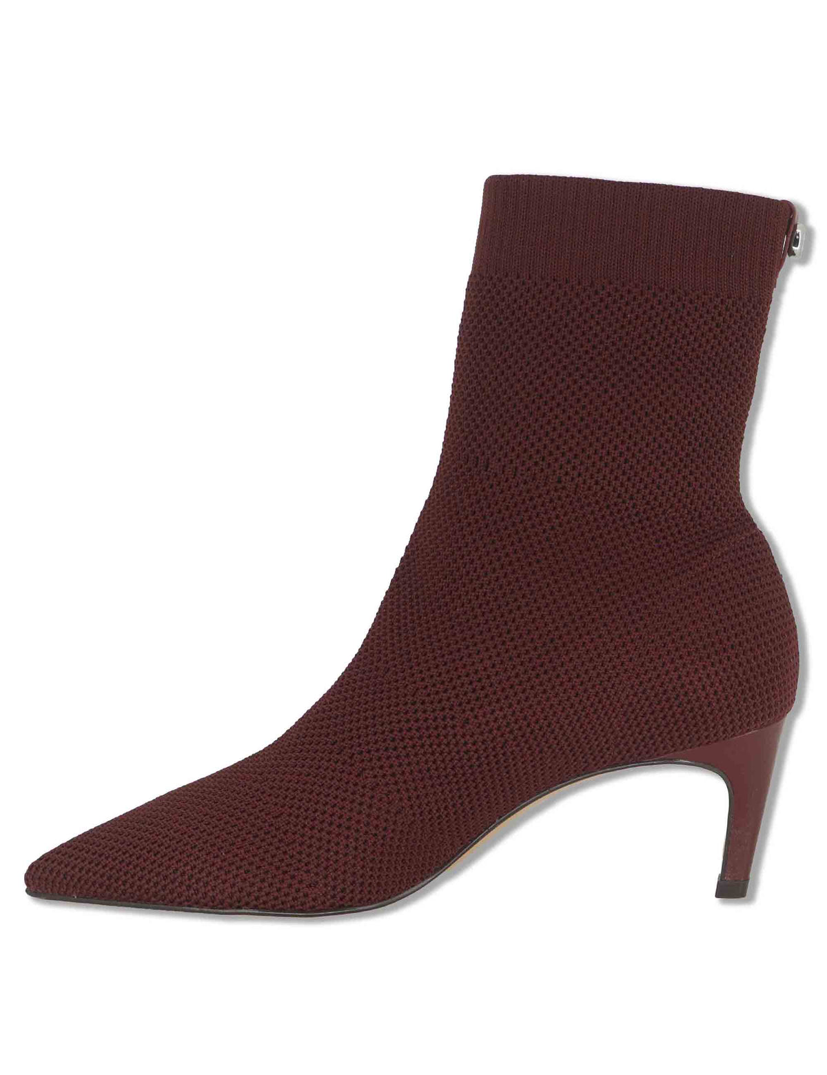 Stivaletti donna in tessuto elasticizzato bordeaux con tacco alto 853025 369 Carrano 