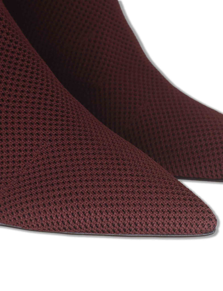 Stivaletti donna in tessuto elasticizzato bordeaux con tacco alto 853025 369 Carrano 