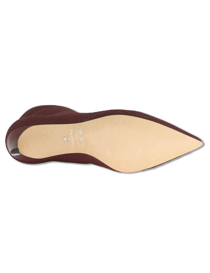 Stivaletti donna in tessuto elasticizzato bordeaux con tacco alto 853025 369 Carrano 