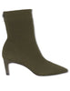 Stivaletti in tessuto elasticizzato verde Donna 853025 521