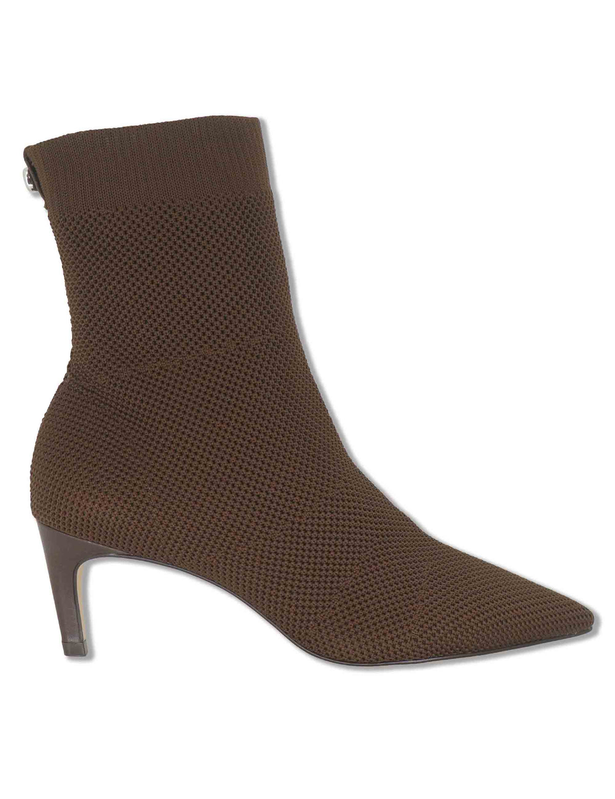 Stivaletti donna in tessuto elasticizzato marrone con tacco alto 853025 812 Carrano 