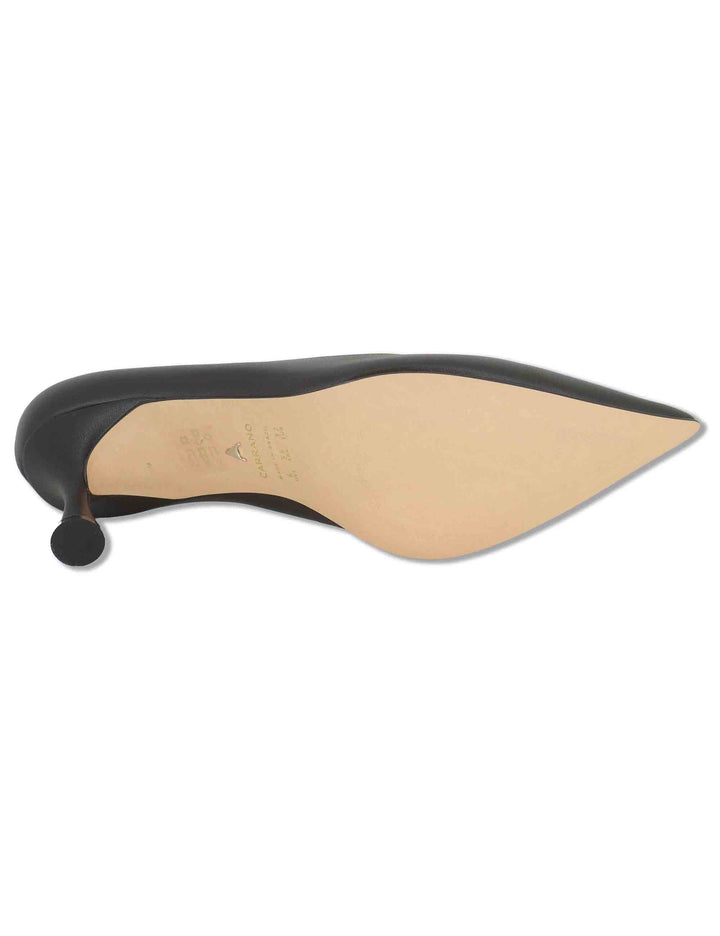 Decollete donna in pelle nera tacco alto 986001 200 Carrano 