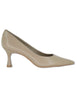 Decollete in pelle beige tacco alto Donna 986001 811