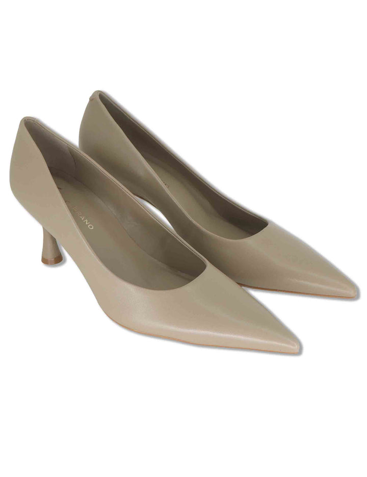 Decollete donna in pelle beige tacco alto 986001 811 Carrano 