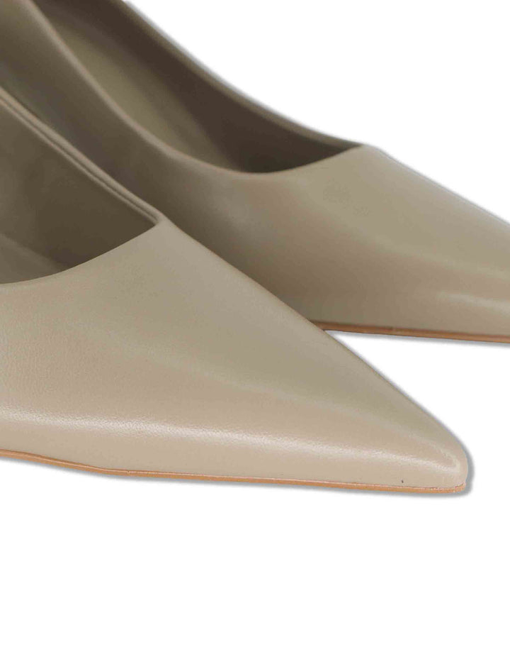 Decollete donna in pelle beige tacco alto 986001 811 Carrano 