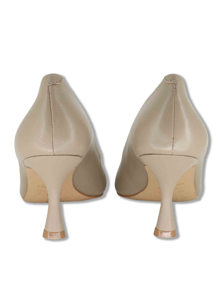 Decollete donna in pelle beige tacco alto 986001 811 Carrano 
