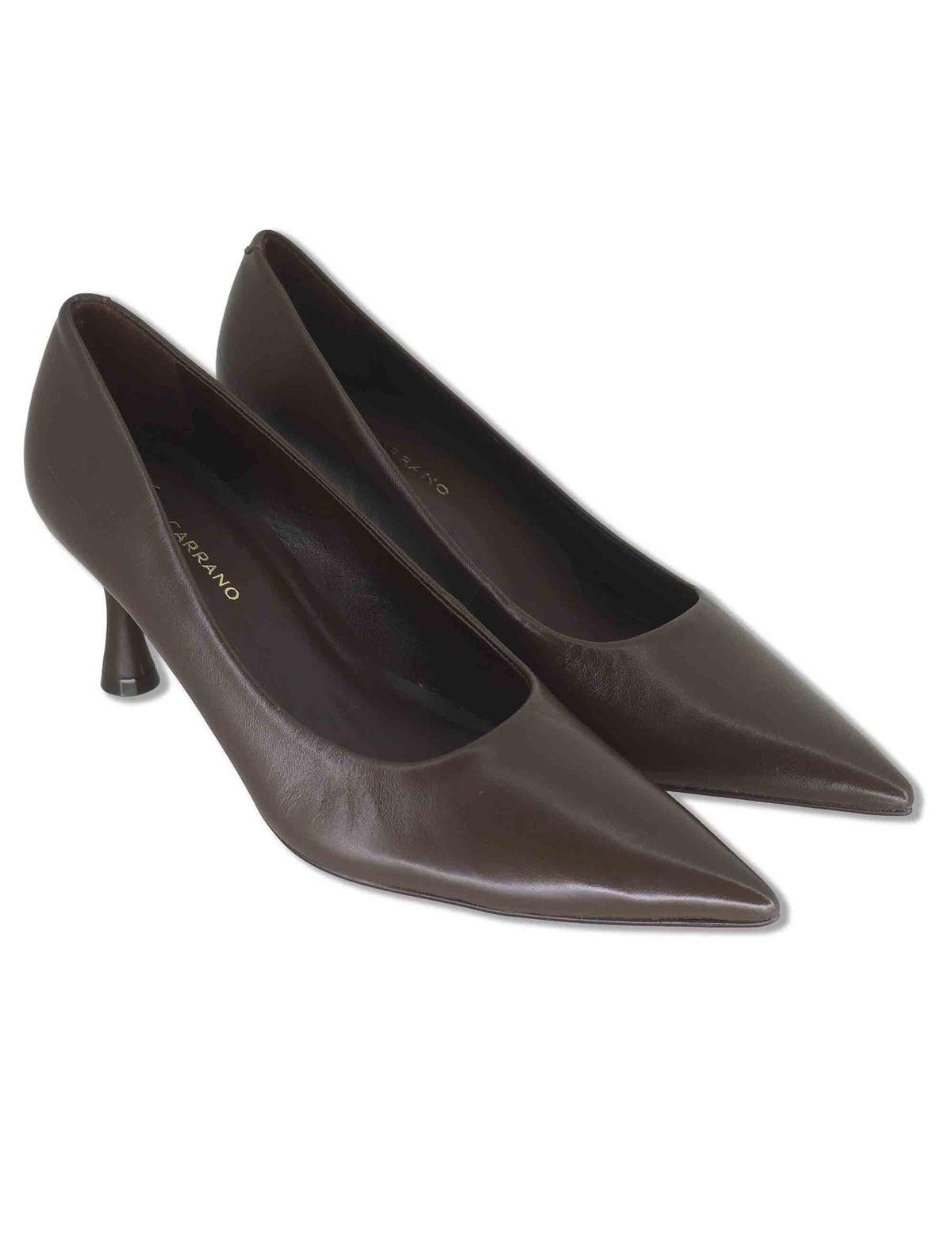 Decollete donna in pelle marrone tacco alto 986001 812 Carrano 