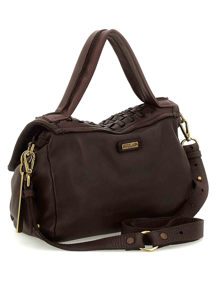 Borsa a spalla media donna Maria moro in pelle intrecciata L012843ND X3130 C1501 Caterina Lucchi 