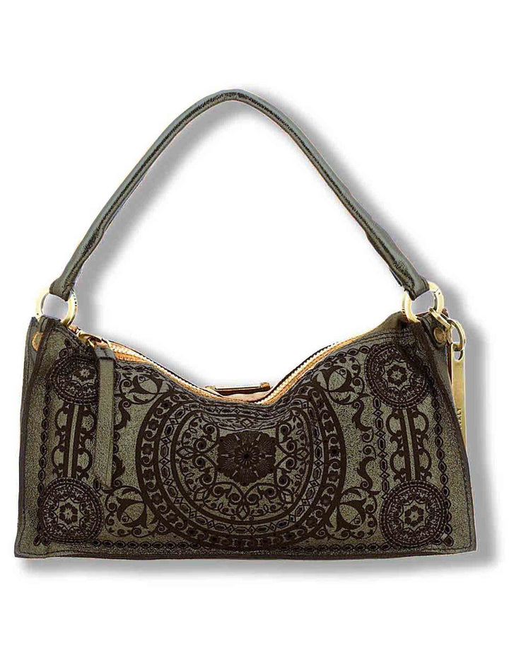 Borsa a tracolla donna Adelaide cognac in pelle laminata laserata L013700ND X3201 F0580 Caterina Lucchi 