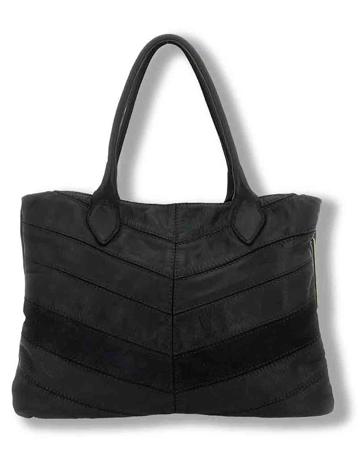 Borsa shopping donna Berenice nera in pelle multistampa L013730ND X3199 C0001 Caterina Lucchi 