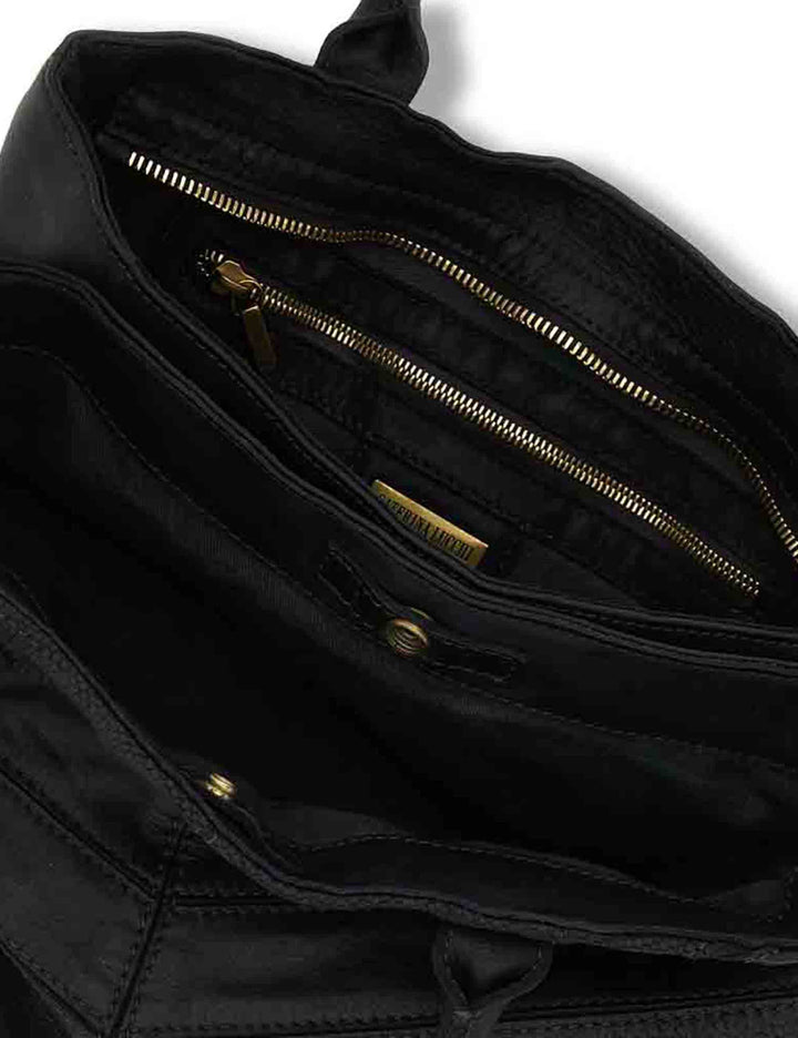 Borsa shopping donna Berenice nera in pelle multistampa L013730ND X3199 C0001 Caterina Lucchi 