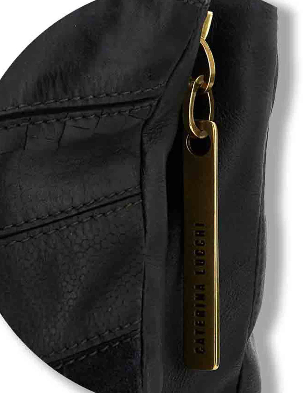 Borsa shopping donna Berenice nera in pelle multistampa L013730ND X3199 C0001 Caterina Lucchi 