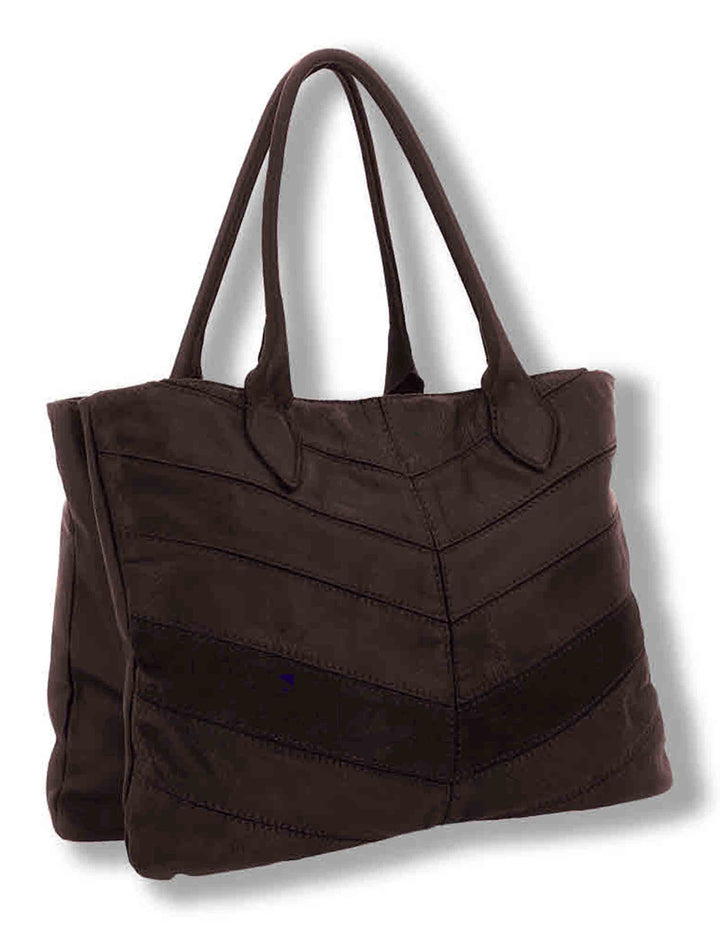 Borsa shopping donna Berenice prugna in pelle multistampa L013730ND X3199 C3507 Caterina Lucchi 