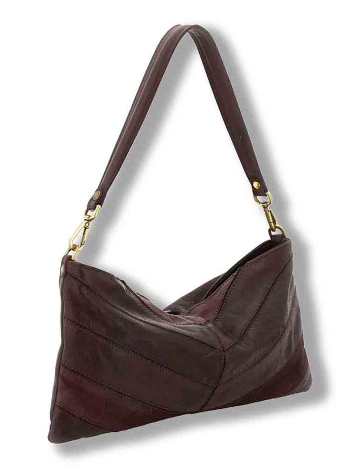 Pochette donna Nora prugna in pelle multistampa L013750ND X3199 C3507 Caterina Lucchi 