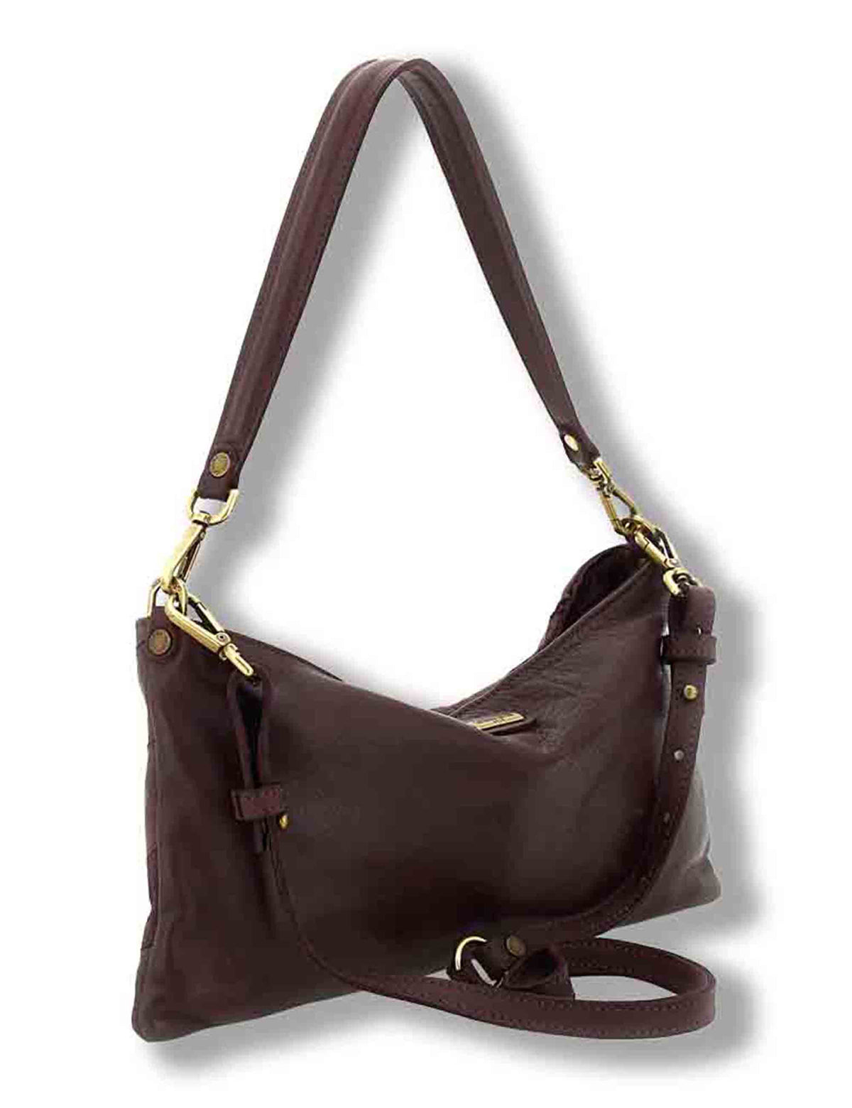 Pochette donna Nora prugna in pelle multistampa L013750ND X3199 C3507 Caterina Lucchi 