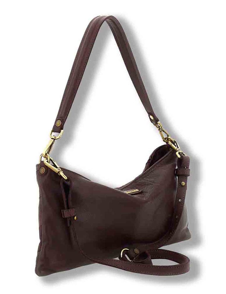 Pochette donna Nora prugna in pelle multistampa L013750ND X3199 C3507 Caterina Lucchi 