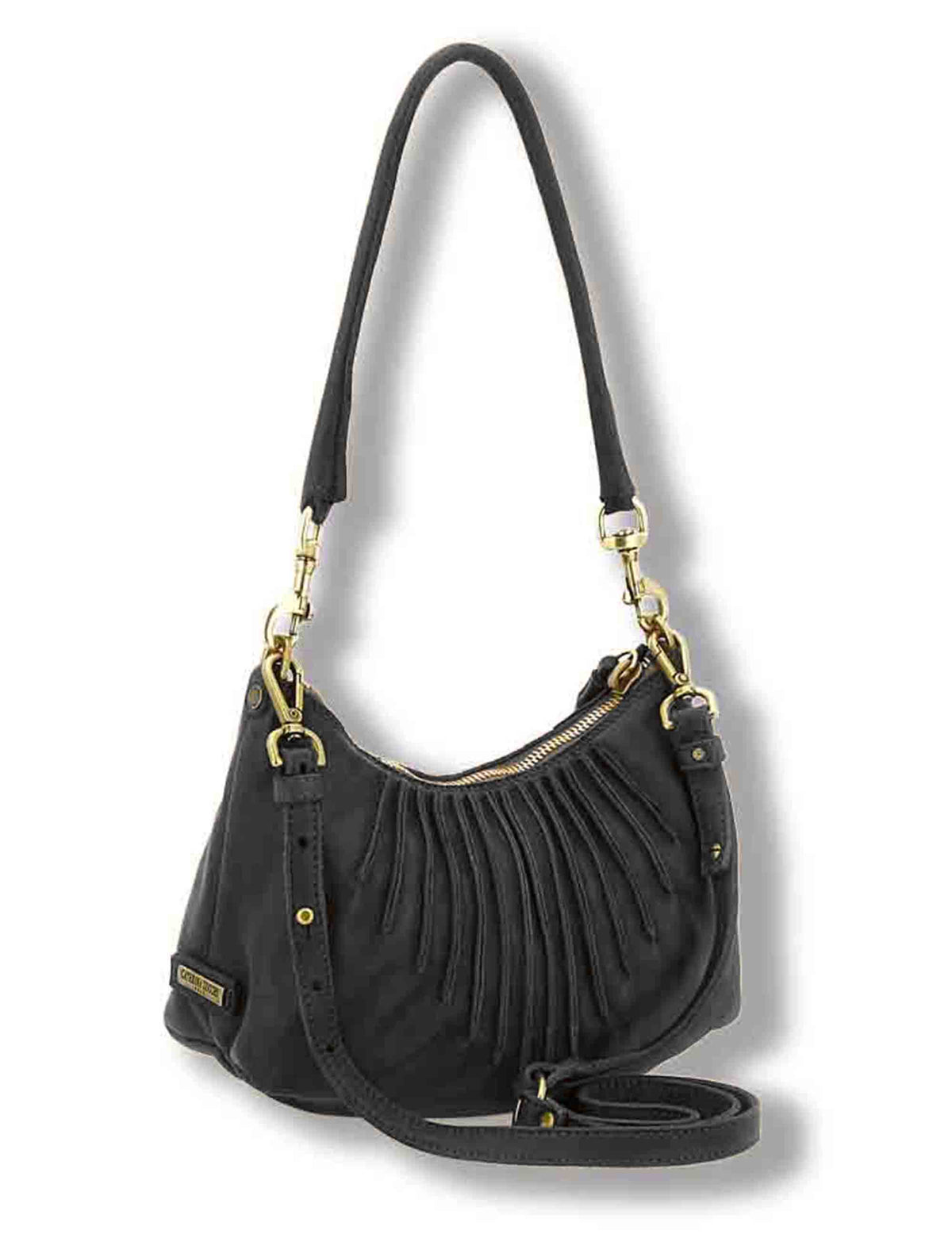 Borsa a tracolla donna Iva nero in pelle di vitello L013830ND X0093 C0001 Caterina Lucchi 