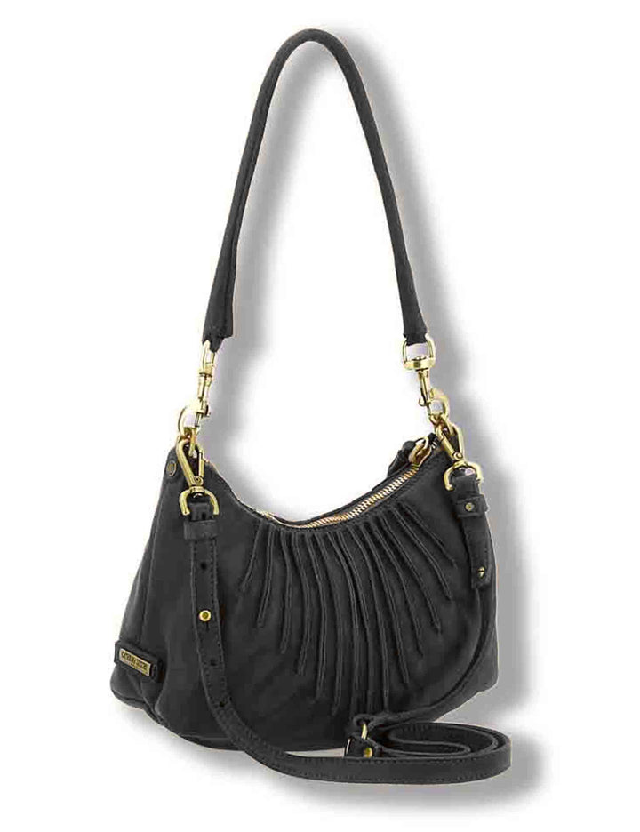 Borsa a tracolla donna Iva nero in pelle di vitello L013830ND X0093 C0001 Caterina Lucchi 
