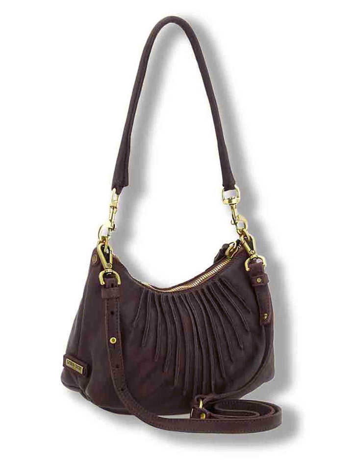 Borsa a tracolla donna Iva prugna in pelle di vitello L013830ND X0093 C3507 Caterina Lucchi 