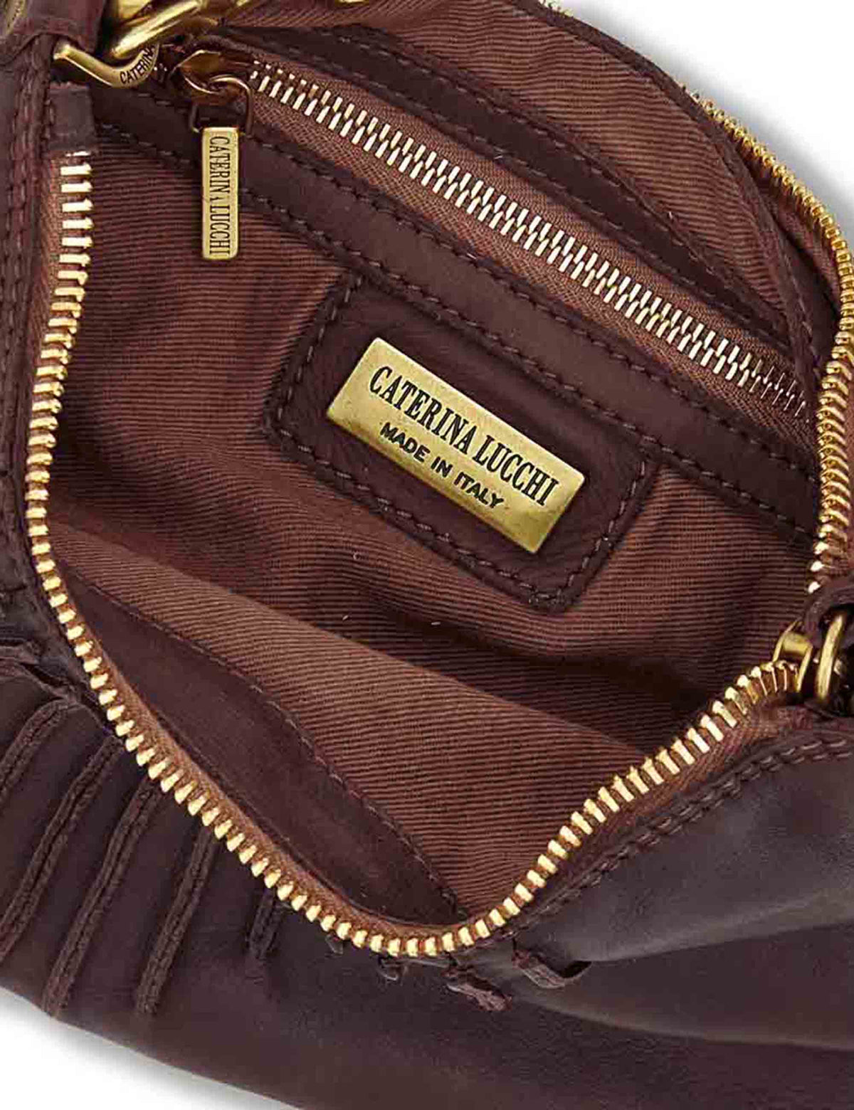 Borsa a tracolla donna Iva prugna in pelle di vitello L013830ND X0093 C3507 Caterina Lucchi 