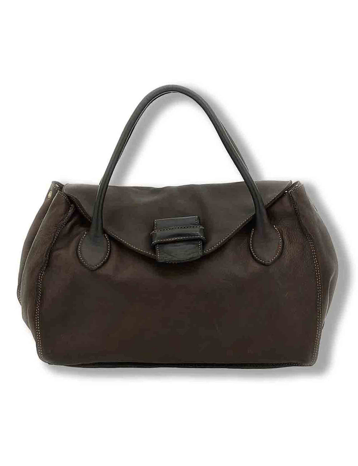 Borsa shopping donna Ramona moro in pelle di vitello multistampa L013880ND X3255 C1501 Caterina Lucchi 
