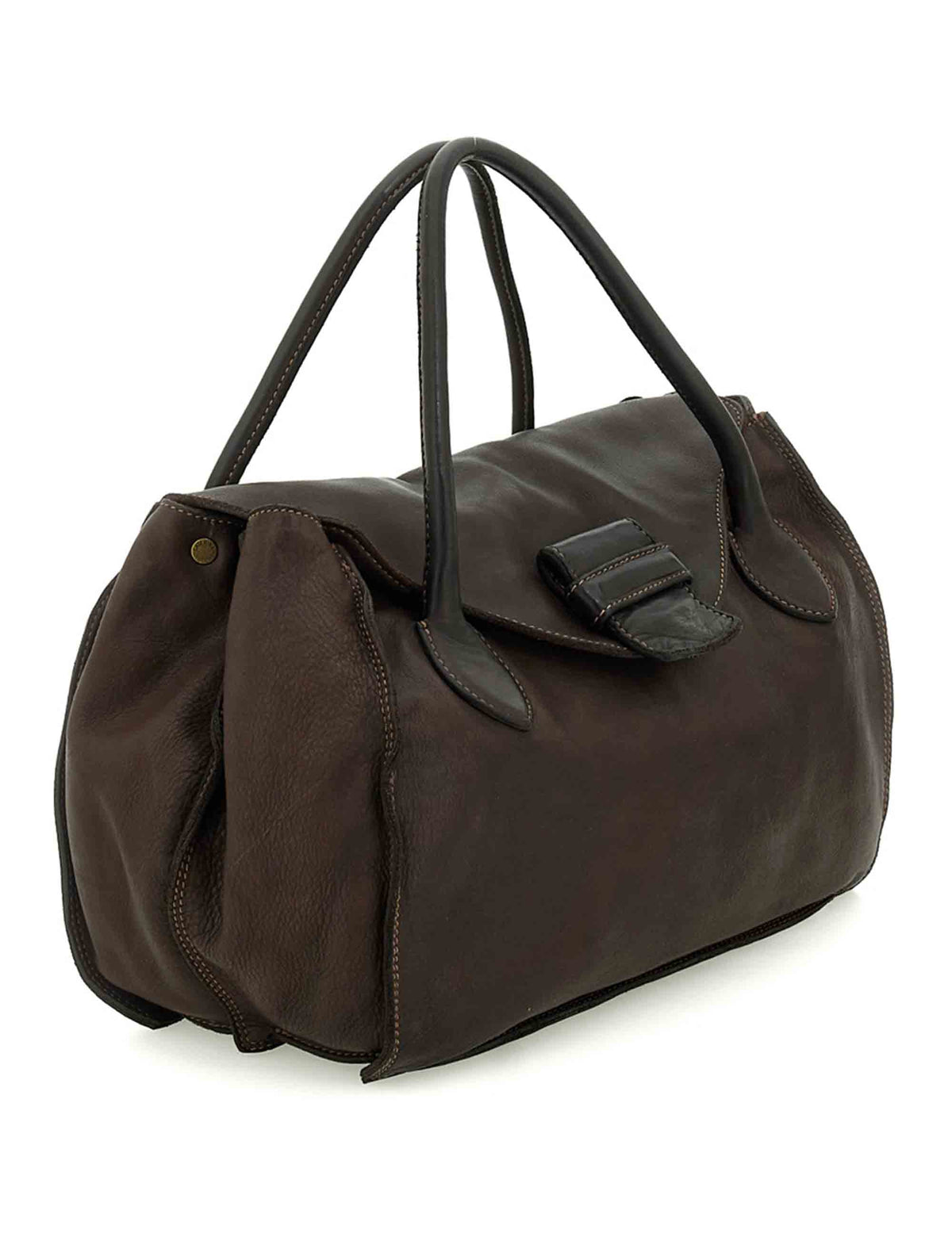 Borsa shopping donna Ramona moro in pelle di vitello multistampa L013880ND X3255 C1501 Caterina Lucchi 
