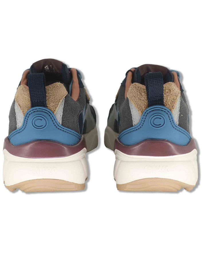 Sneakers uomo in tessuto e pelle blu GARNER BLEND 085 Colmar 