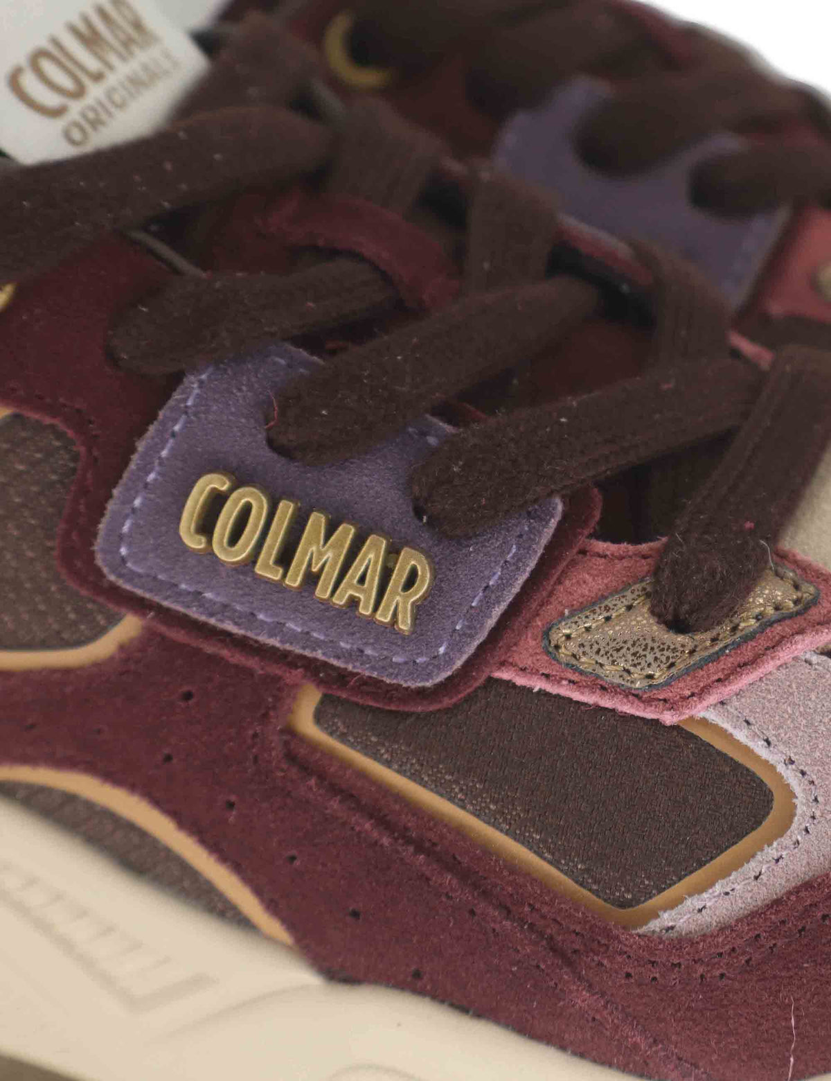 Sneakers donna in tessuto e pelle bordeaux GARNER FATE 134 Colmar 