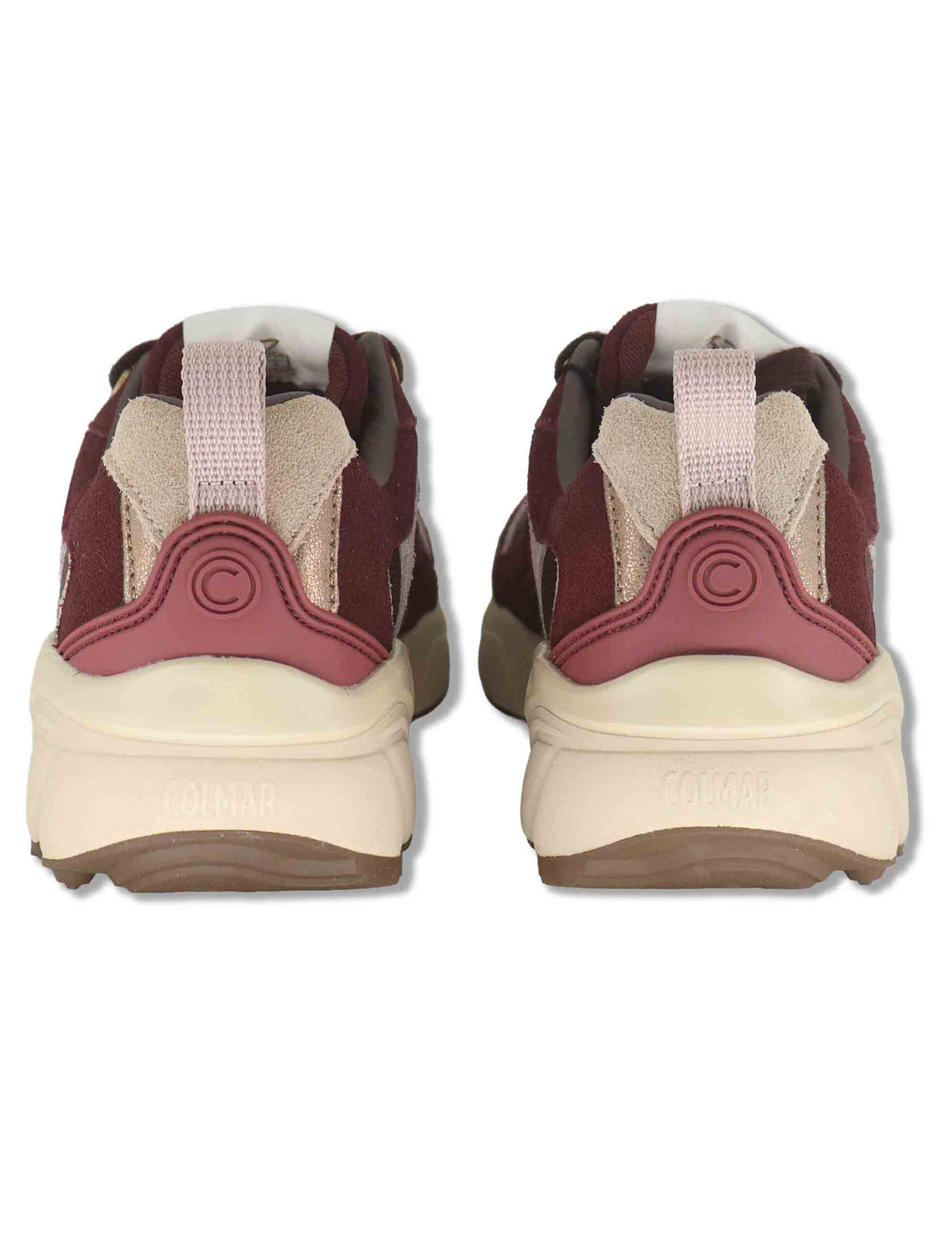 Sneakers donna in tessuto e pelle bordeaux GARNER FATE 134 Colmar 