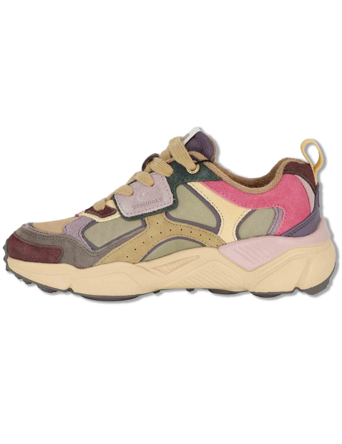 Sneakers donna in tessuto e pelle verde GARNER FLASHY 128 Colmar 