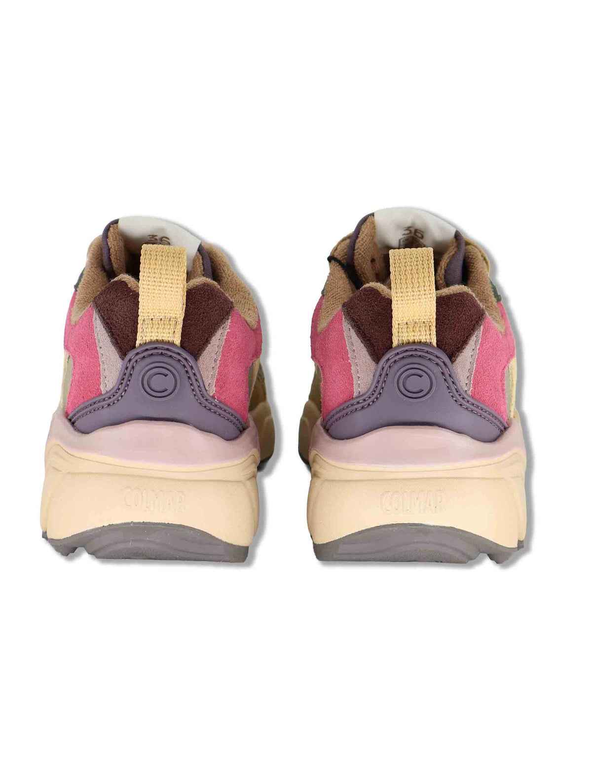 Sneakers donna in tessuto e pelle verde GARNER FLASHY 128 Colmar 