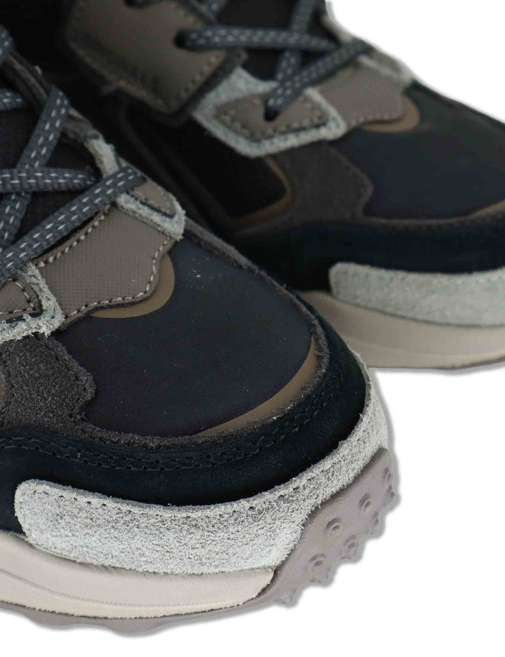 Sneakers uomo in tessuto e pelle nera GARNER GROUND 080 Colmar 