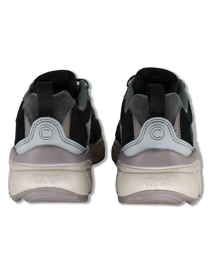 Sneakers uomo in tessuto e pelle nera GARNER GROUND 080 Colmar 