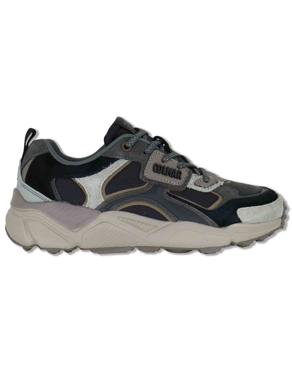 Sneakers uomo in tessuto e pelle nera GARNER GROUND 080 Colmar 