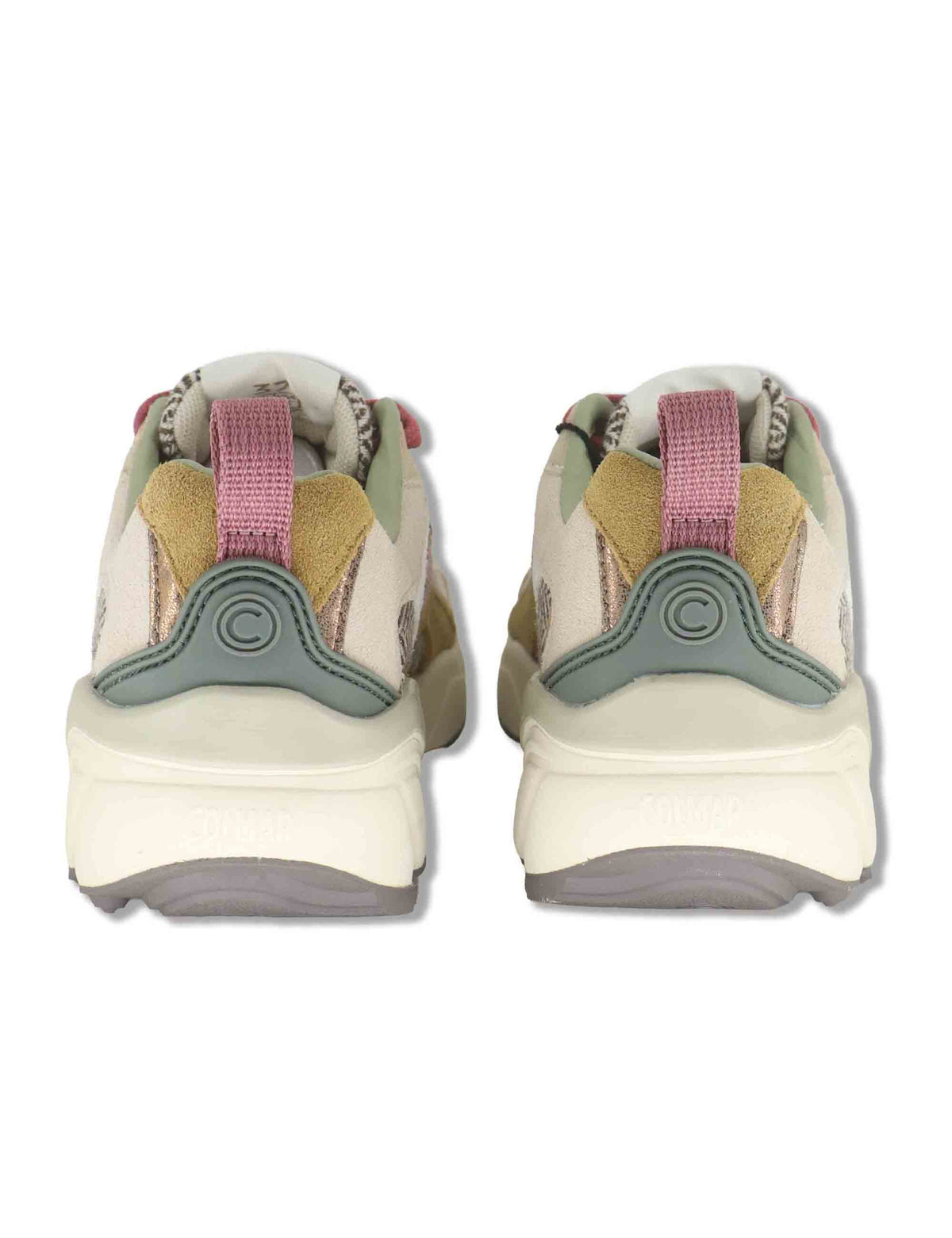 Sneakers donna in tessuto e pelle off white GARNER HERRINGBONE 129 Colmar 