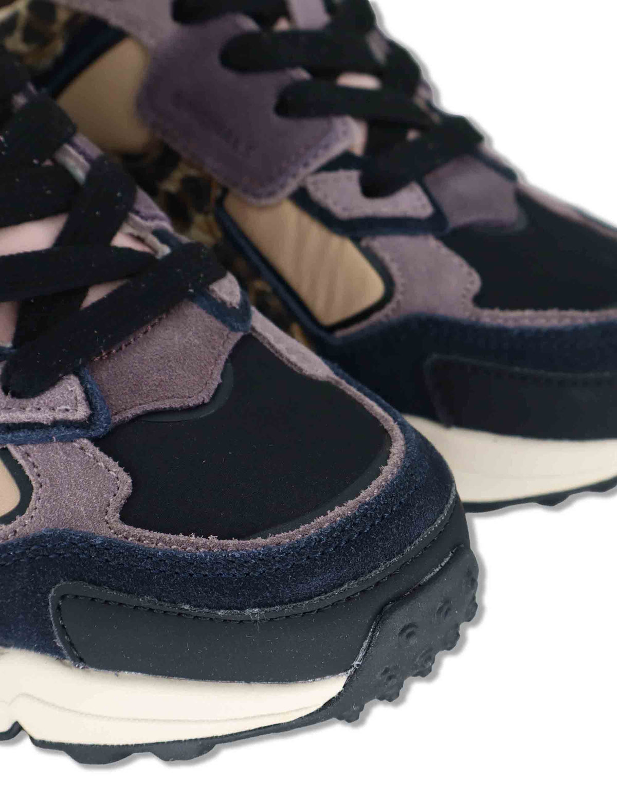 Sneakers donna in tessuto e pelle nude GARNER LEOPARD 131 Colmar 