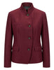 Giacca Angelina collo coreano in lana vergine bordeaux Donna 51270028 E087