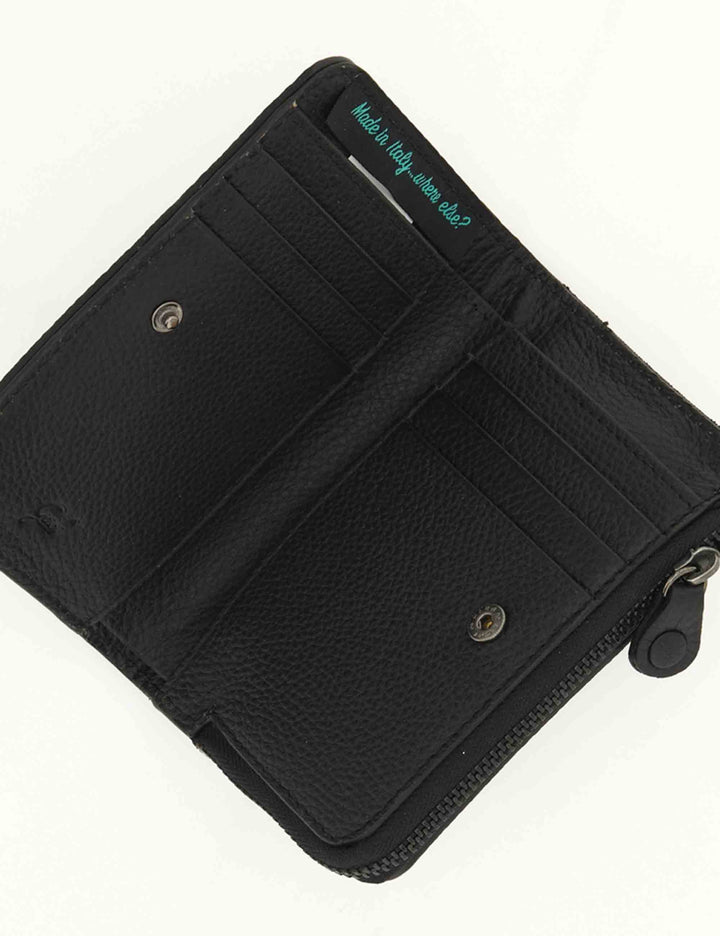 Portafogli donna Gabs GMoney57 in pelle di vitello martellata nera G010280ND X2428_C0001 Gabs 
