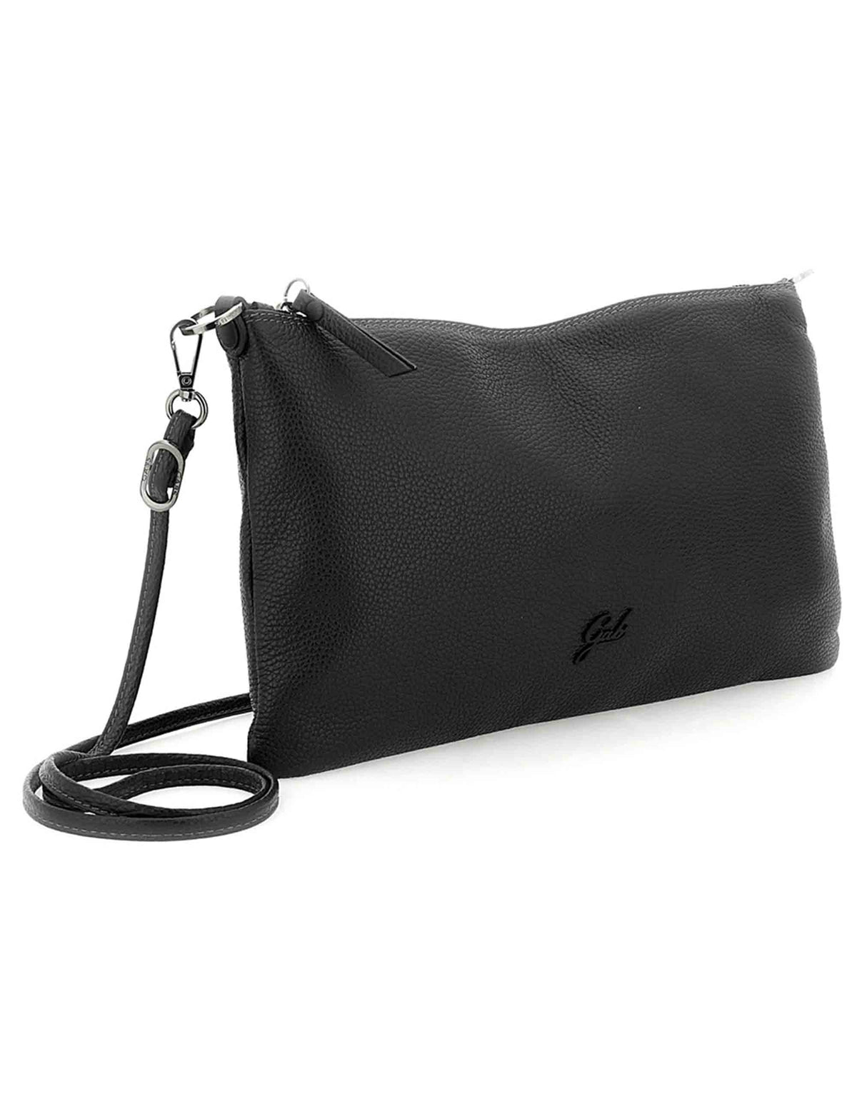Borsa Beyonce Est West M donna in pelle di vitello martellata nera monospalla trasformabile G012100T2 X2428_C0001 Gabs 