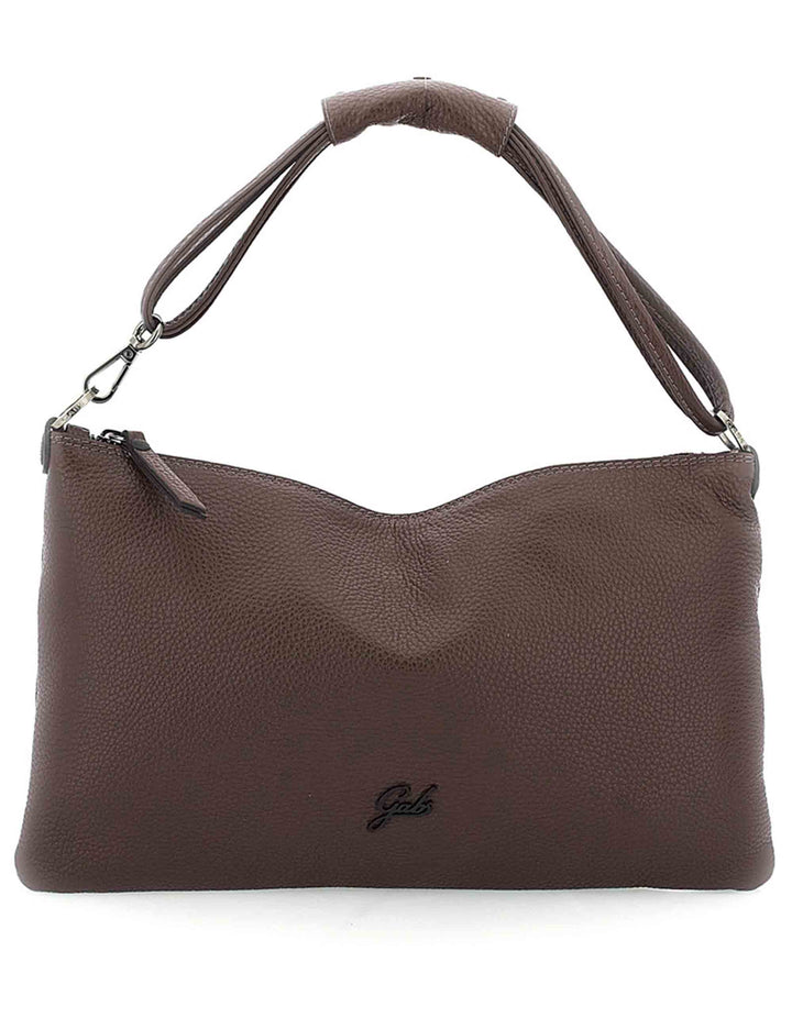 Borsa Beyonce Est West M donna in pelle di vitello martellata marrone monospalla trasformabile G012100T2 X2428_C1551 Gabs 