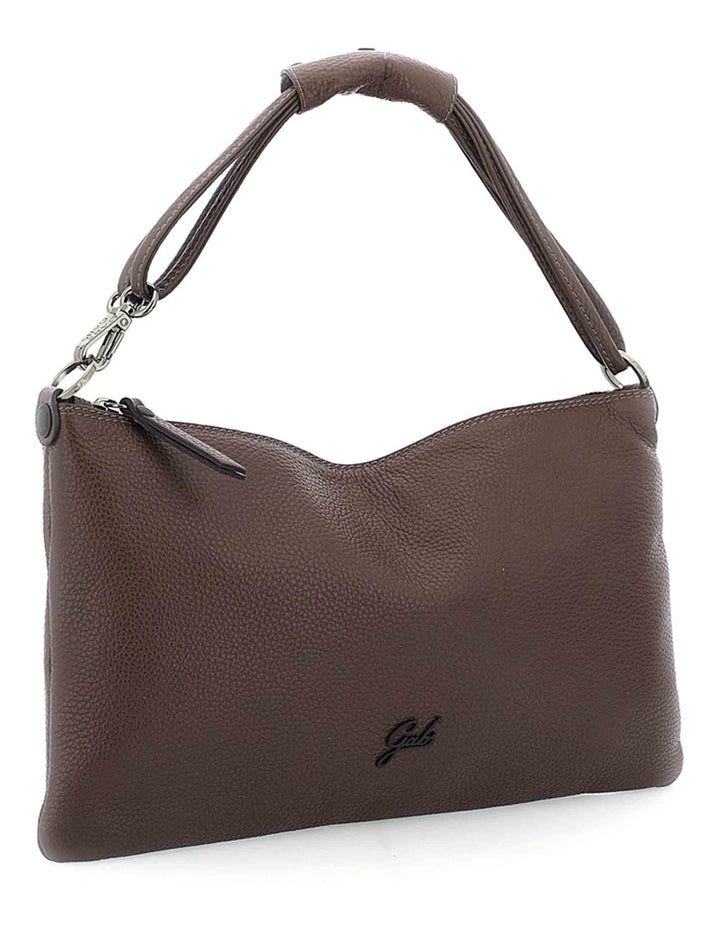 Borsa Beyonce Est West M donna in pelle di vitello martellata marrone monospalla trasformabile G012100T2 X2428_C1551 Gabs 